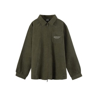 Áo khoác sơ mi corduroy m.b.c two-way zipper collar jacket