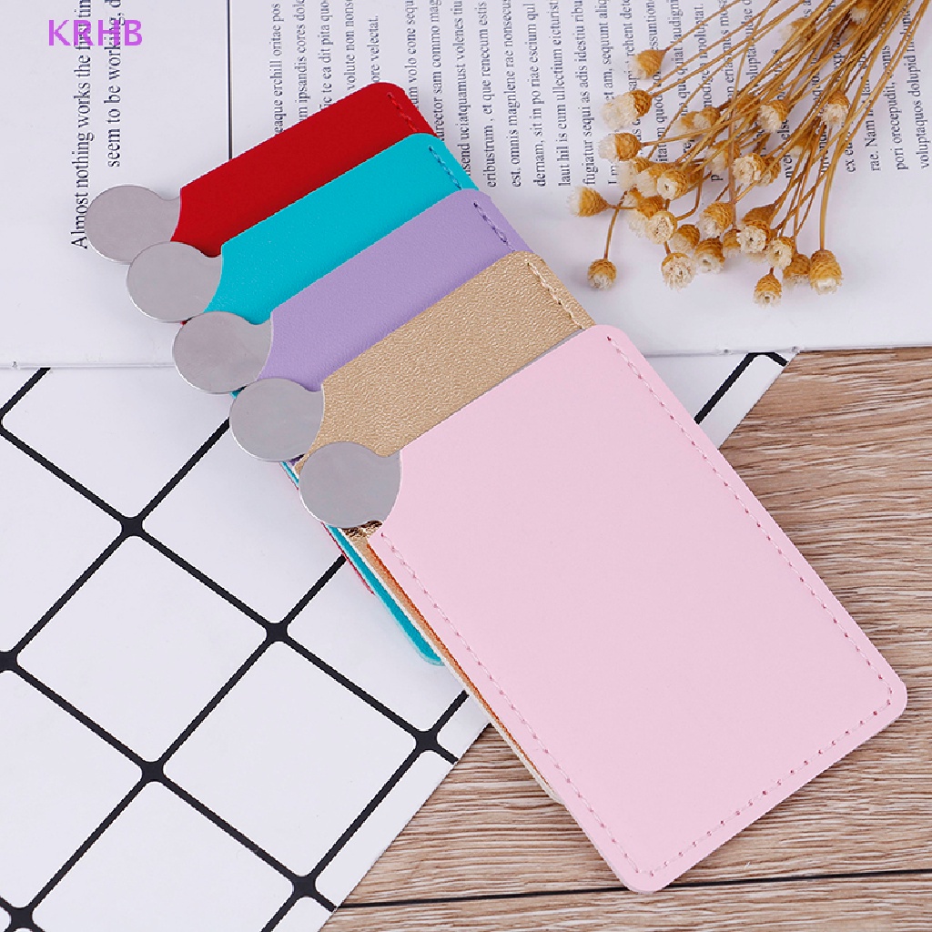 Gương Trang Điểm KRHB Bỏ Túi Bằng Thép Không Gỉ Không Vỡ Mới