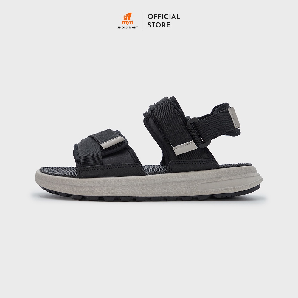 Sandal 2 quai ZX 2822 Black Grey bản to có thể tháo quai hậu đế Phylong EVA 3.5cm cá tính