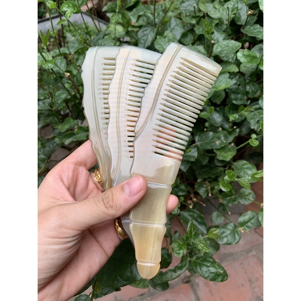 Lược sừng trâu Thuỵ Ứng MNISTORE để ví tiện lợi size 10-16cm giá tốt