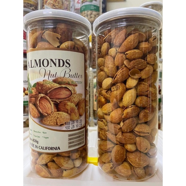 1 hộp Hạnh nhân rang bơ 500gr Vỏ cực mỏng