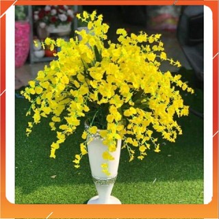 10 cành hoa lan vũ nữ vải lụa cao 65cm - hn4 - kho sỉ