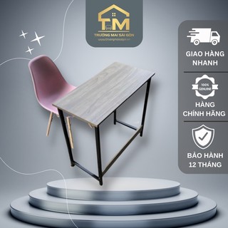 bàn làm việc học tập gỗ thông minh mini 40x80 khung sắt sơn tĩnh điện chống gĩ Trường Mai Sài Gòn