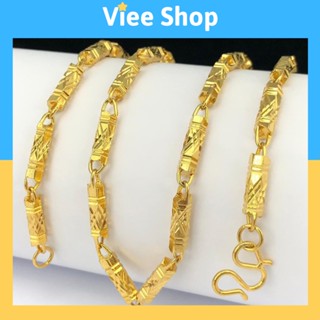 Dây chuyền nam đốt trúc tròn mạ vàng 24k cao cấp hàn quốc dài