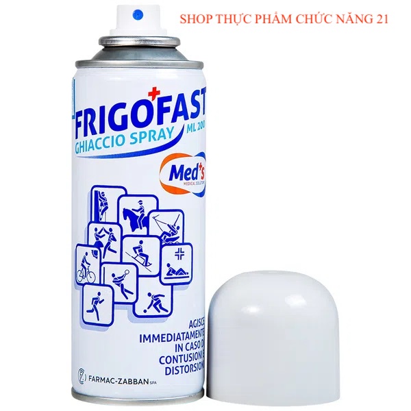 Bình xịt giảm đau FRIGOFAST - Xịt lạnh chấn thương trong thể thao, Bóng đá, Chạy, Giảm đau nhanh khi bong gân.