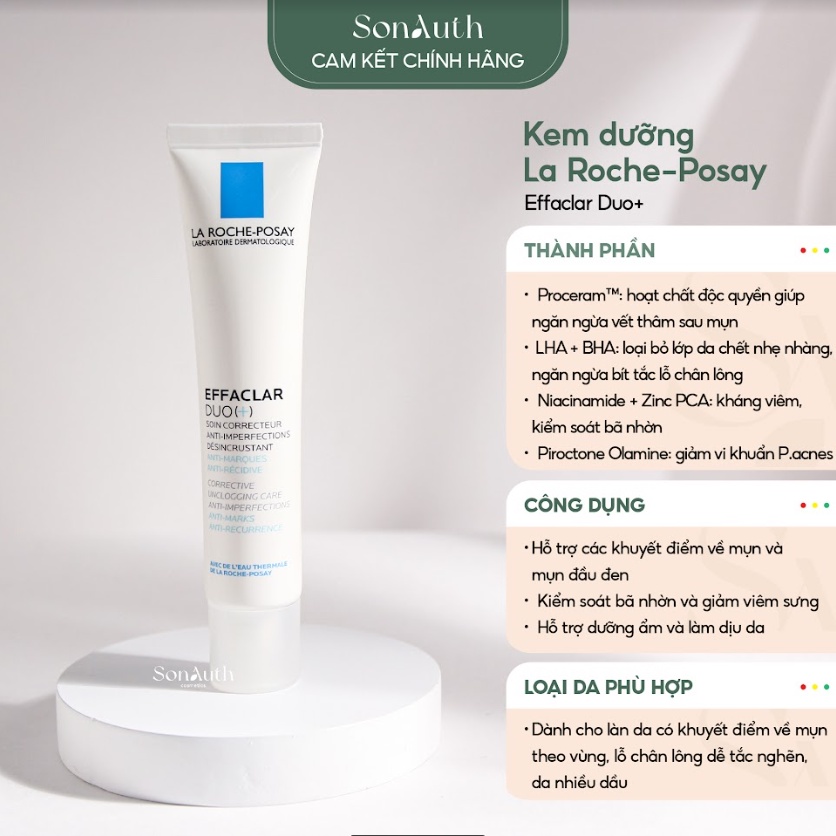 Kem dưỡng da La Roche-Posay Effaclar Duo+