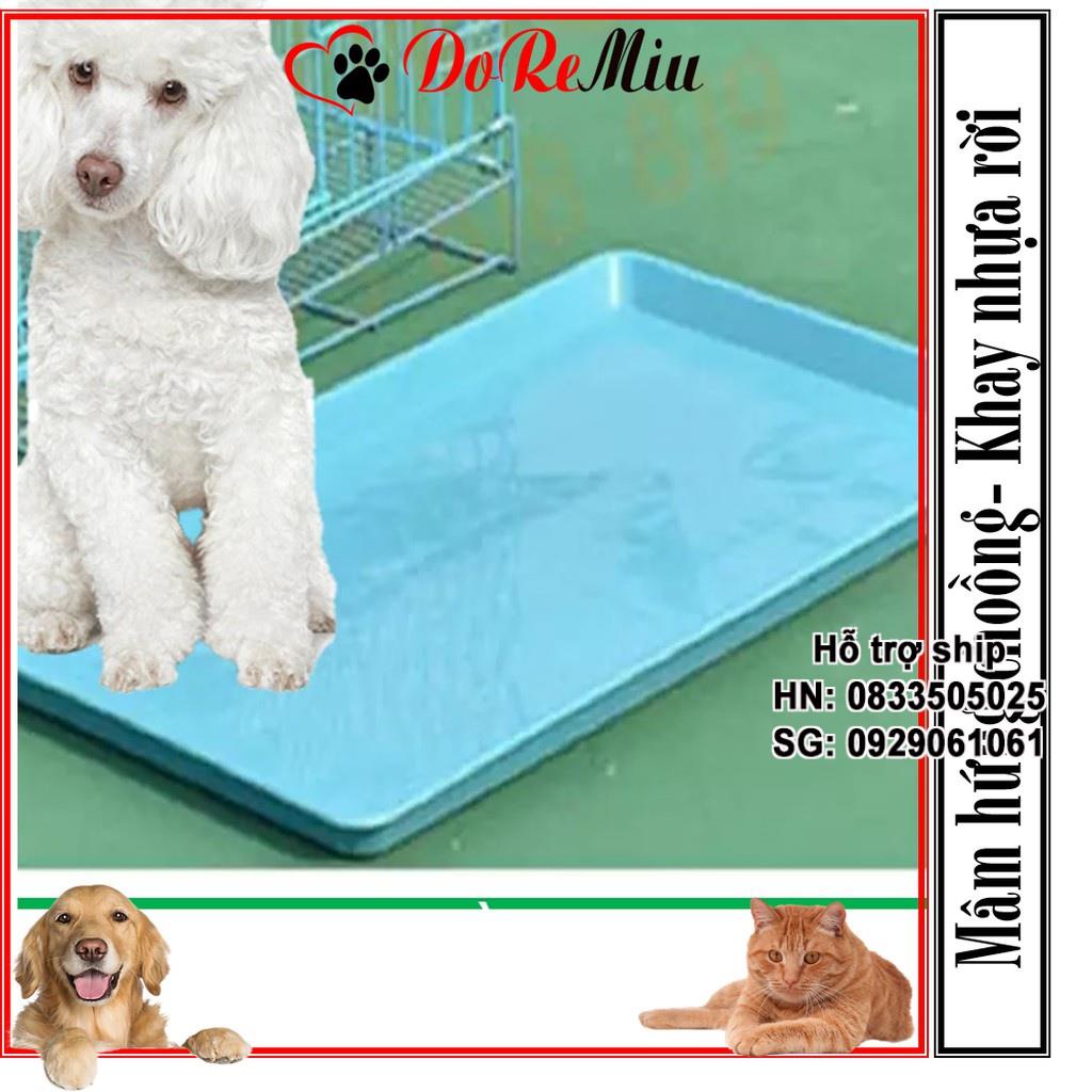 STHA- Khay vệ sinh thú cưng (Mâm SD60: Size: 57*41cm) Khay nhựa rời có thể làm mâm hứng chuồng chó mèo