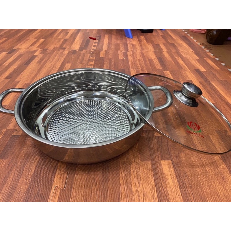 Nồi lẩu inox cao cấp quai bọc nhựa và quai inox hoàng gia đủ cỡ