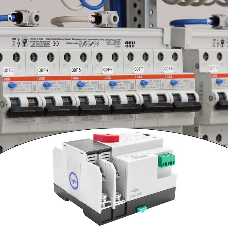 Công Tắc Nguồn Tự Động Din Rail 2P ATS 63A