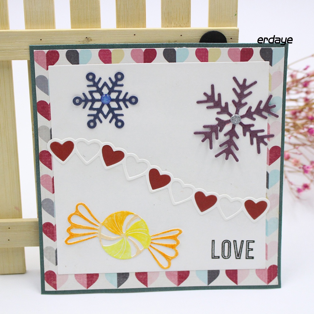 Khuôn Thép Cắt Hình Trái Tim Dễ Thương Dùng Để Trang Trí Thiệp / Scrapbook