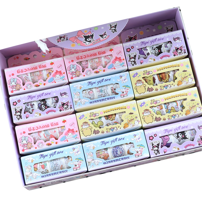Băng dính trang trí nhiều hình dễ thương mẫu ngẫu nhiên