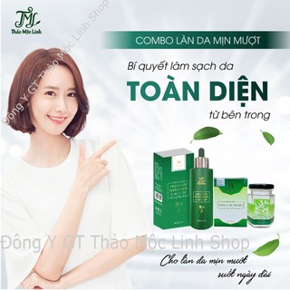Combo tinh chất tái tạo da mụn, nám, tàn nhang Đông y gia truyền Thảo Mộc Linh