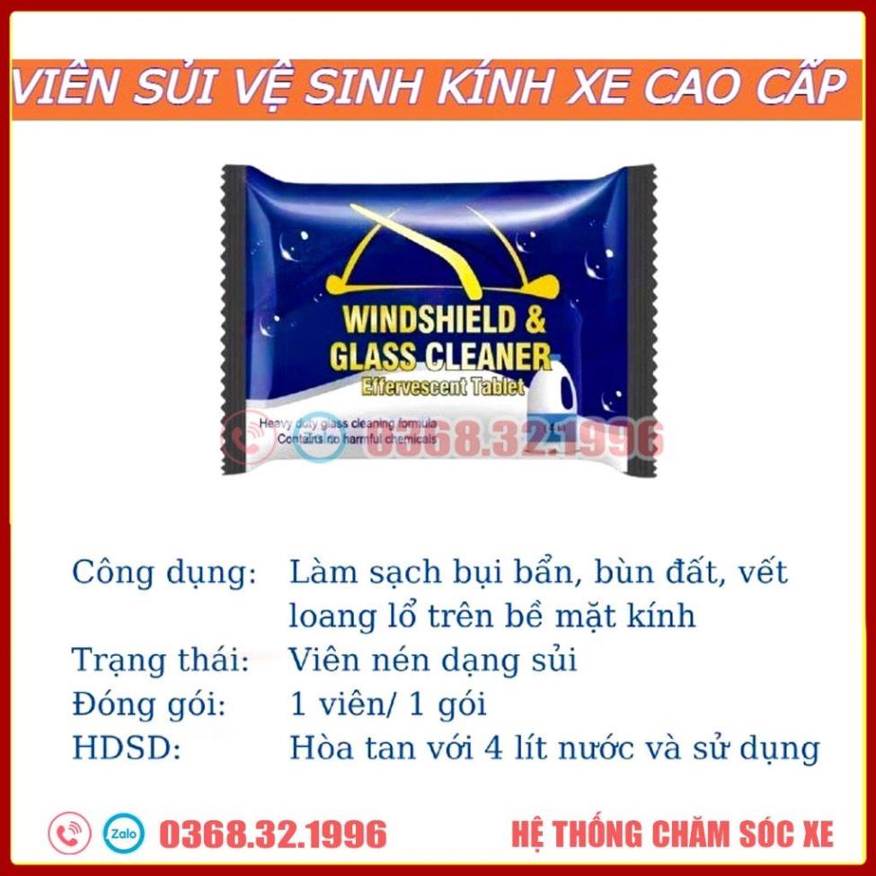 Viên Sủi Rửa Kính Xe Ô Tô - Nước Rửa Kính Xe Hơi - Viên Pha Nước Rửa Gương Kính - Làm Sạch Gương