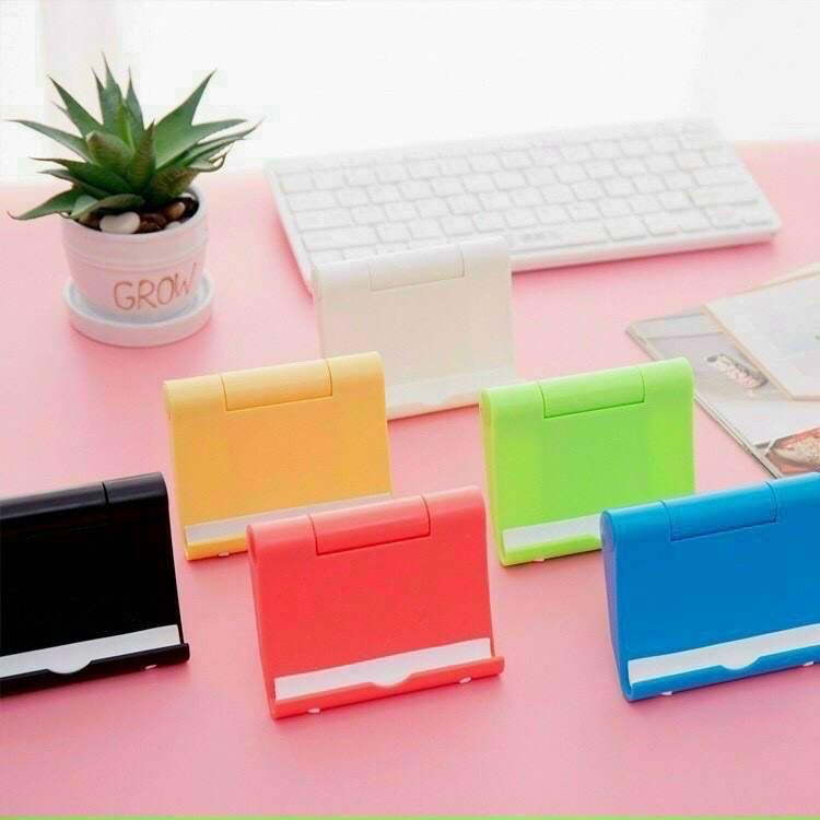 Phụ Kiện kệ Giá Đỡ Chống Lưng Cho Điện Thoại, máy tính, ipad có thể gập gọn có cao su chống trầy xước
