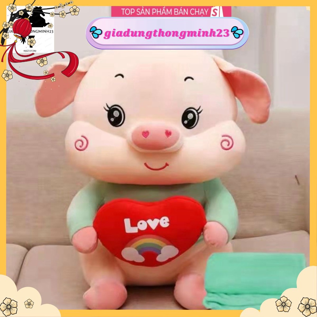 Bộ chăn gối văn phòng 2 trong 1 siêu tiện ích hình heo đội vương miện Giá Rẻ💦𝒈𝒊𝒂𝒅𝒖𝒏𝒈𝒕𝒉𝒐𝒏𝒈𝒎𝒊𝒏𝒉𝟐𝟑💦