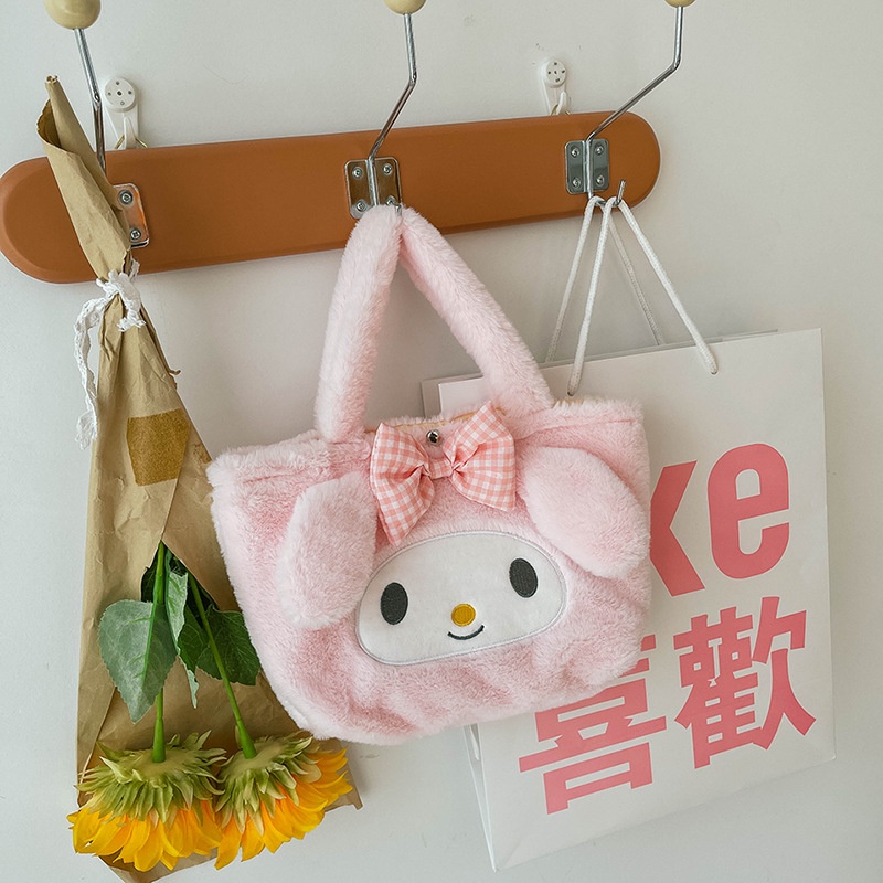 Túi cinnamoroll đeo chéo  hình chú chó Cinnamon đính nơ đáng yêu phong cách Nhật Bản túi xách tay Chó Yugui  màu xanh