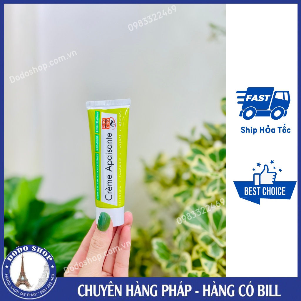 Kem CREAME APAISANTE CINQ- Kem bôi côn trùng đốt – Kem bôi muỗi đốt, ong, kiến, bọ đốt - Hàng nội địa France