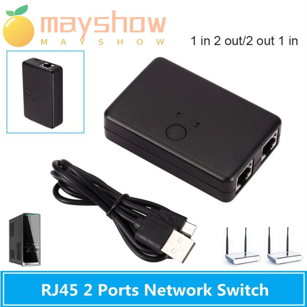 Hộp Công Tắc Mạng LAN HUB 2 Trong 1 Cho Laptop Và Dây Cáp 2 Trong 1