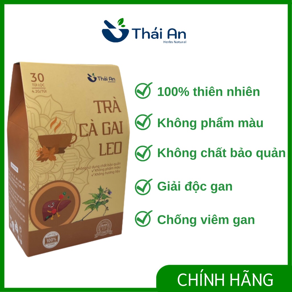 Trà Thảo Mộc Cà Gai Leo Túi Lọc Thái An Hỗ Trợ An Thần, Ngủ Ngon, Giảm căng Thẳng, Tăng Khả Năng Tập Trung