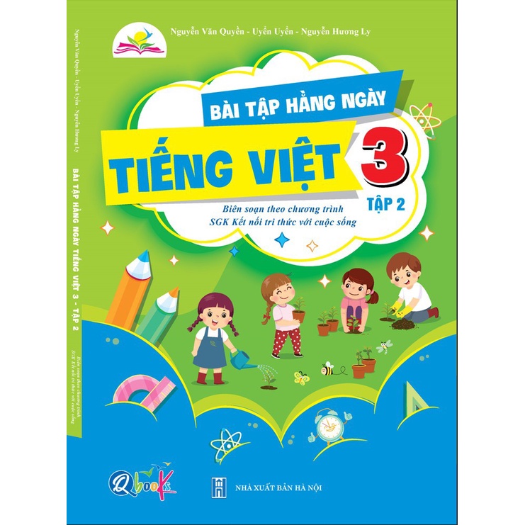 SÁCH -  - Combo 2 quyển bài tập hằng ngày toán và tiếng việt 3 tập 2
