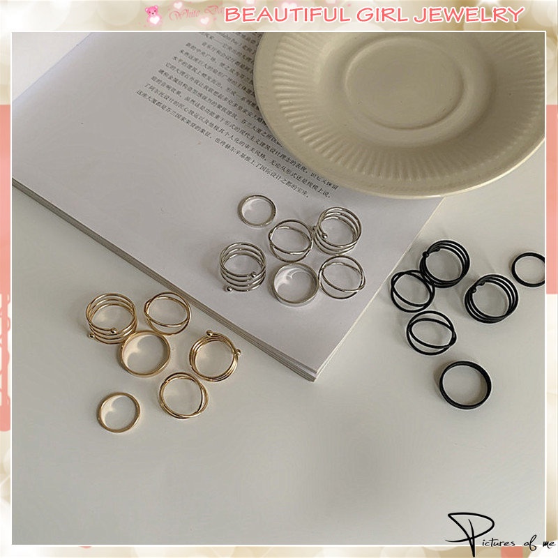 Set 6 Nhẫn Đeo Khớp Ngón Tay Thời Trang Nữ