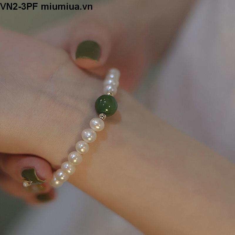 Vòng Tay Đính Hạt Ngọc Trai Tự Nhiên Thiết Kế Mới Thời Trang Cho Nữ