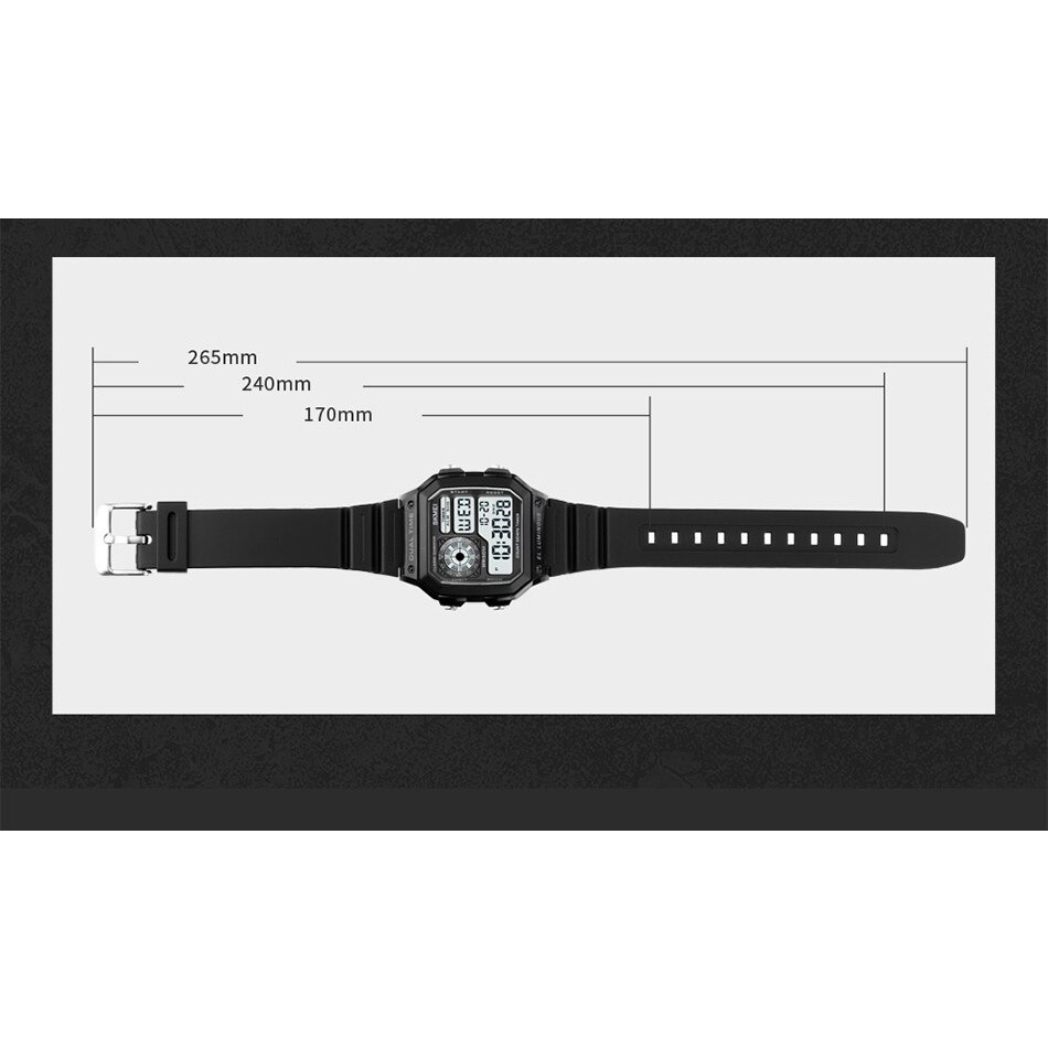 ĐỒNG HỒ ĐIỆN TỪ NAM DÂY RASIN SKMEI CHÍNH HÃNG 1998 MẪU MỚI NHẤT