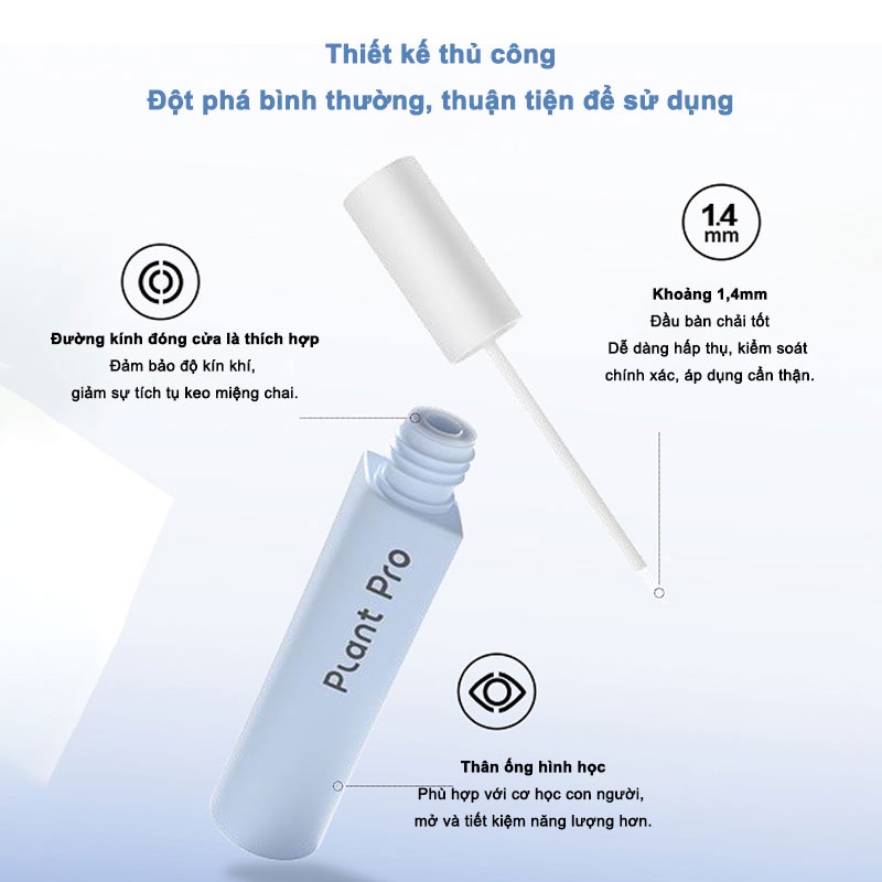 Keo Dán Lông Mi Giả Siêu Dính Không Gây Kích Ứng Nhanh Khô Plantpro