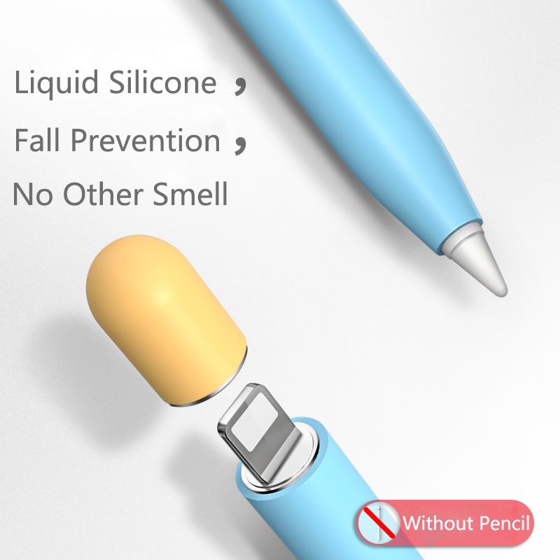 Vỏ Bảo Vệ Bút Cảm Ứng Bằng Silicon Nhiều Màu Cho Apple Pencil 2 iPad Pencil 1 2 1