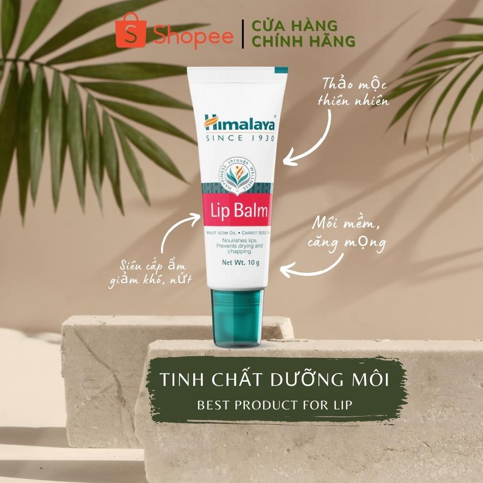 Son dưỡng môi mềm mịn căng bóng hồng tự nhiên chiết xuất cà rốt &amp; mầm lúa mạch Himalaya Lip Balm 10g