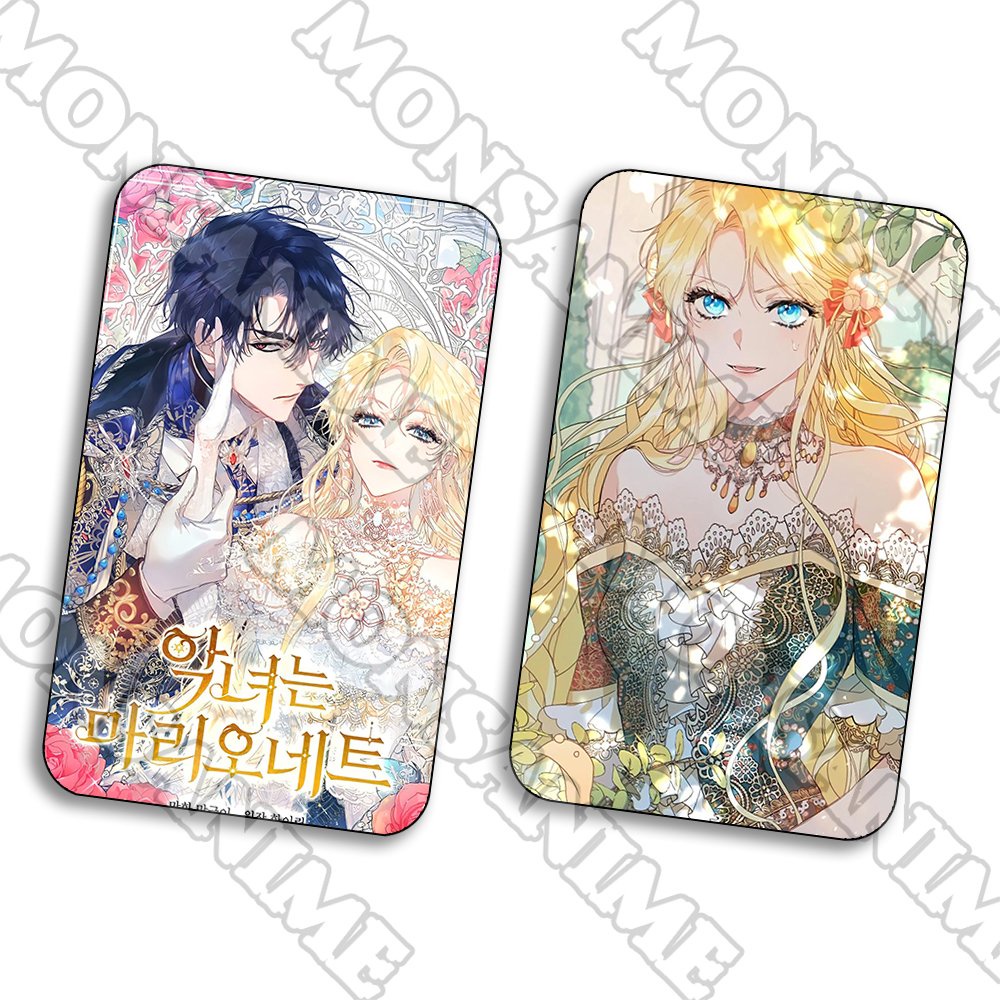 Ảnh card bo góc in hình ÁC NỮ LÀ CON RỐI ver ÔM manhwa thẻ bo viền 5*8cm anime chibi sưu tầm