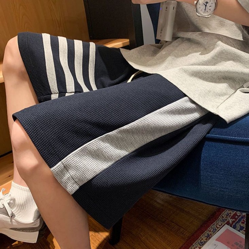 Quần Short Thể Thao Ống Rộng Kẻ Sọc Thời Trang Mùa Hè Cho Nam