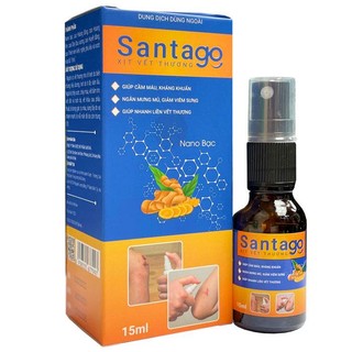 Xịt vết thương santago 15ml làm lành vết thương