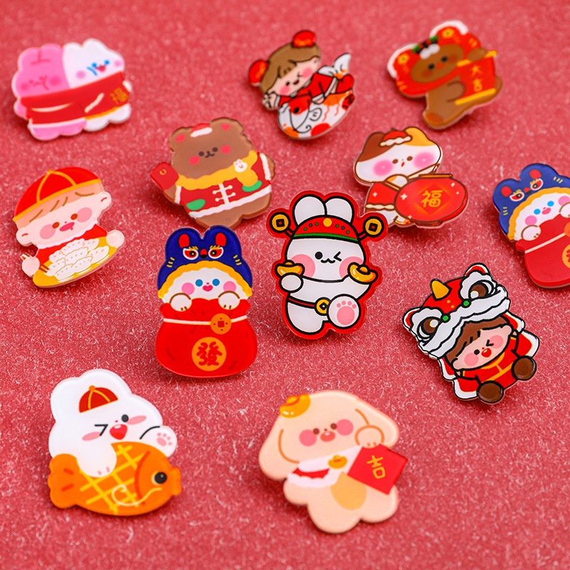 1 Móc Khóa Acrylic Hình Thỏ Dễ Thương