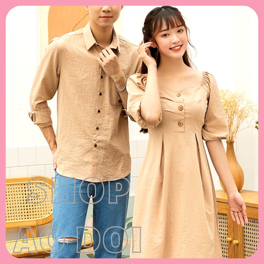 Đồ đôi nam nữ  dễ thương, chất đẹp để chụp hình cưới, đi du lịch