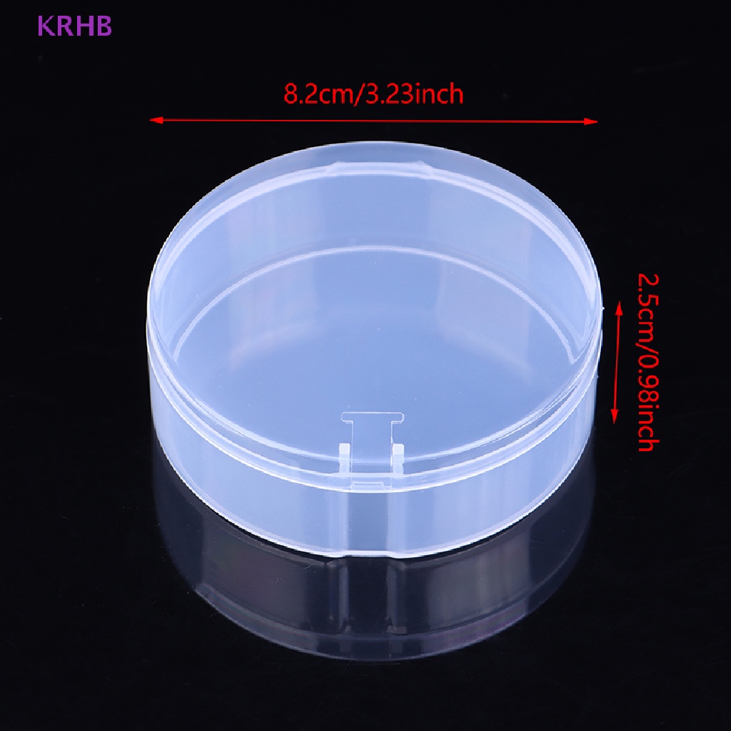 Hộp Đựng Mút Trang Điểm Hình Tròn Trong Suốt Mới