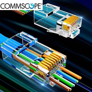 Đầu bấm mạng, hạt mạng cat5, cat6, cat6A, cat7 thường và xuyên thấu AMP Commscope