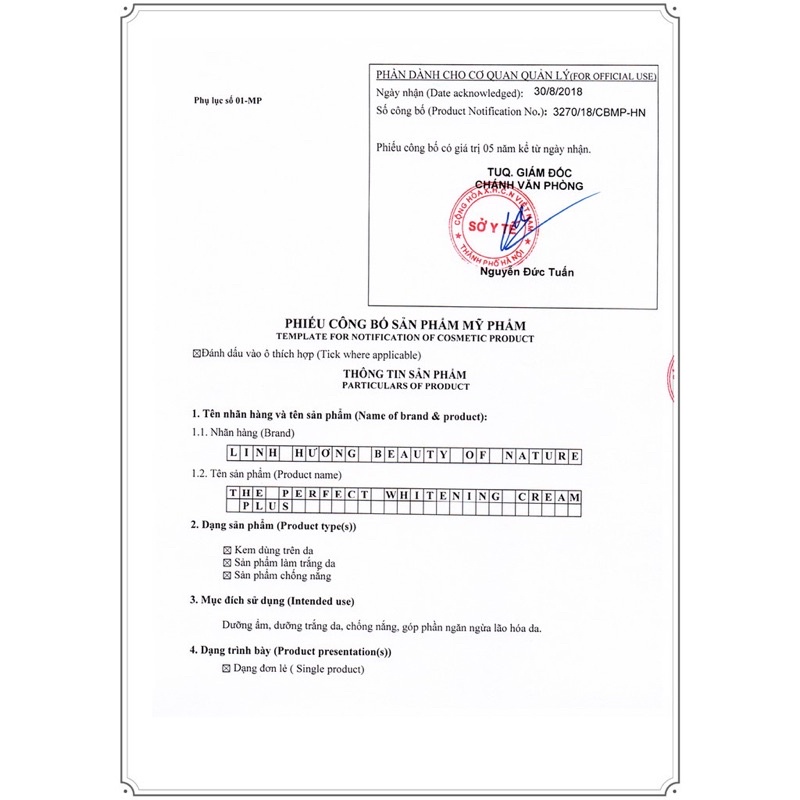 Kem sữa dưỡng da Linh Hương