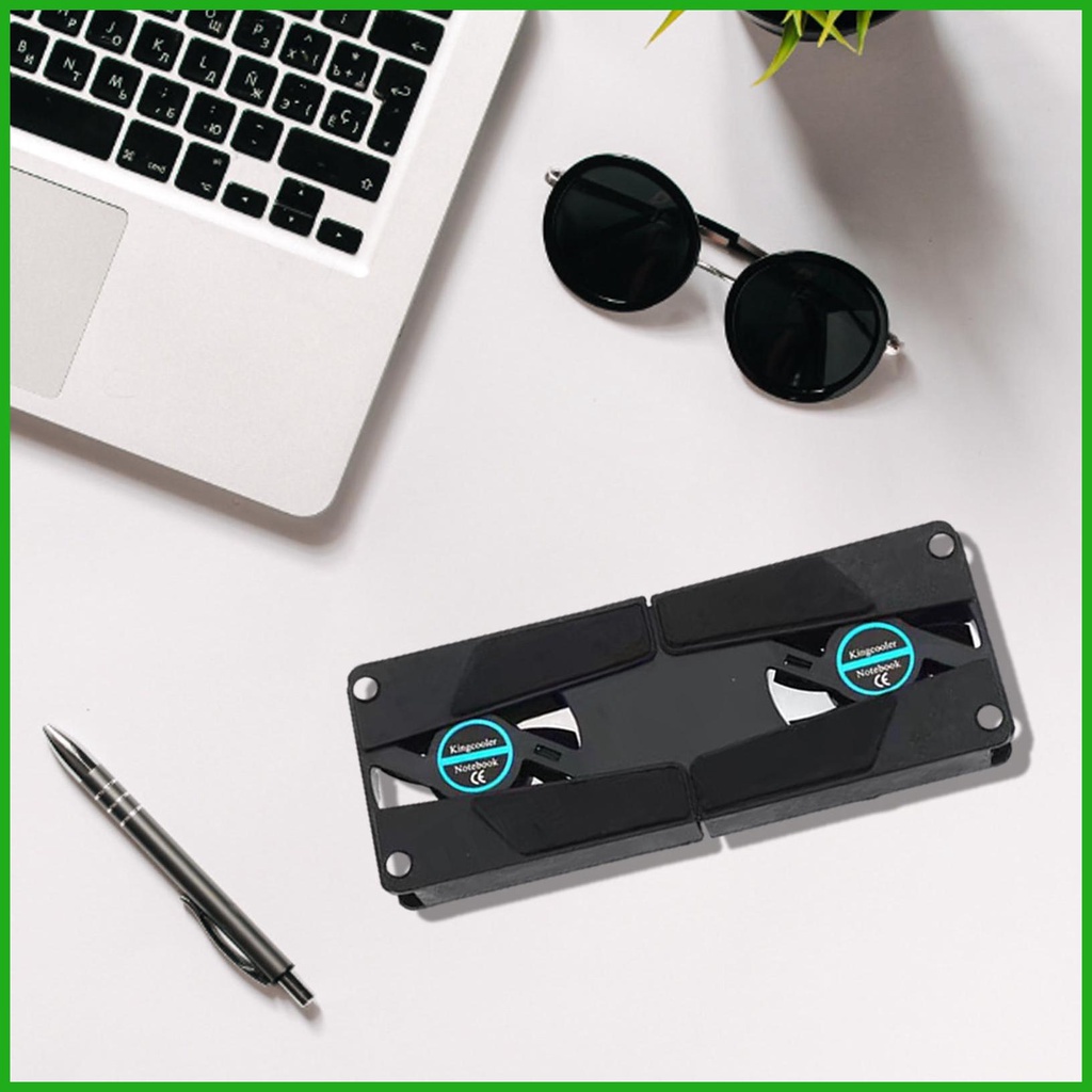 Quạt Tản Nhiệt Cho Laptop Có 2 Quạt USB Yên Tĩnh