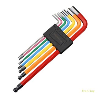 Bộ 7 chìa khóa lục giác nhiều màu sắc kích thước 1.5-6mm
