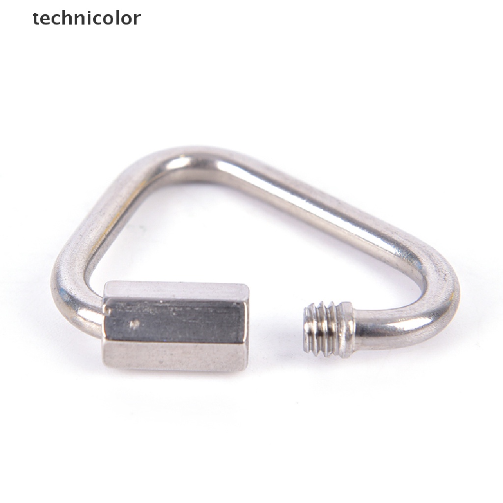 Móc Khóa Hình Tam Giác Bằng Thép Không Gỉ Nhiều Màu Sắc