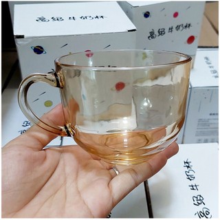 Ly thuỷ tinh màu hổ phách 480ml có hộp