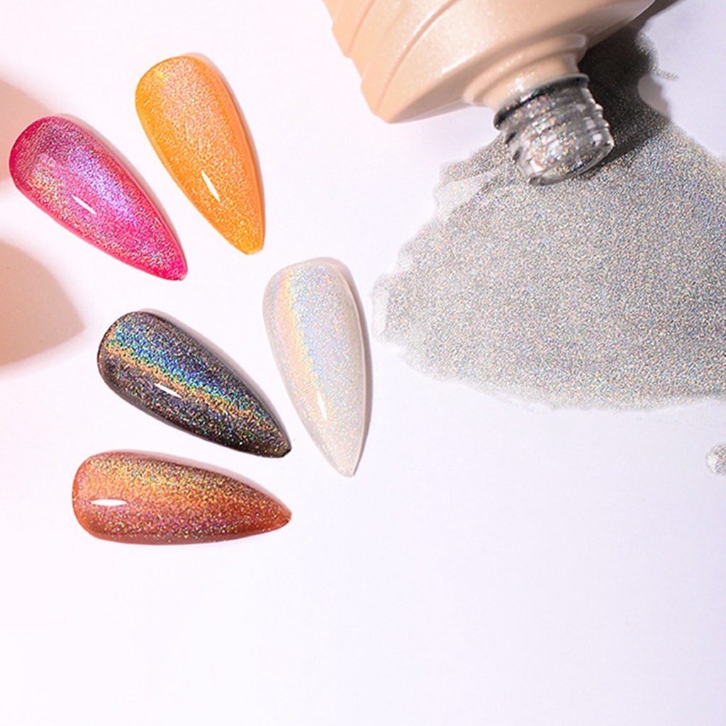 Sơn Móng Tay 8ml Màu Mắt Mèo Lấp Lánh Nhanh Khô Không Gây Kích Ứng Chuyên Dụng Cho Salon