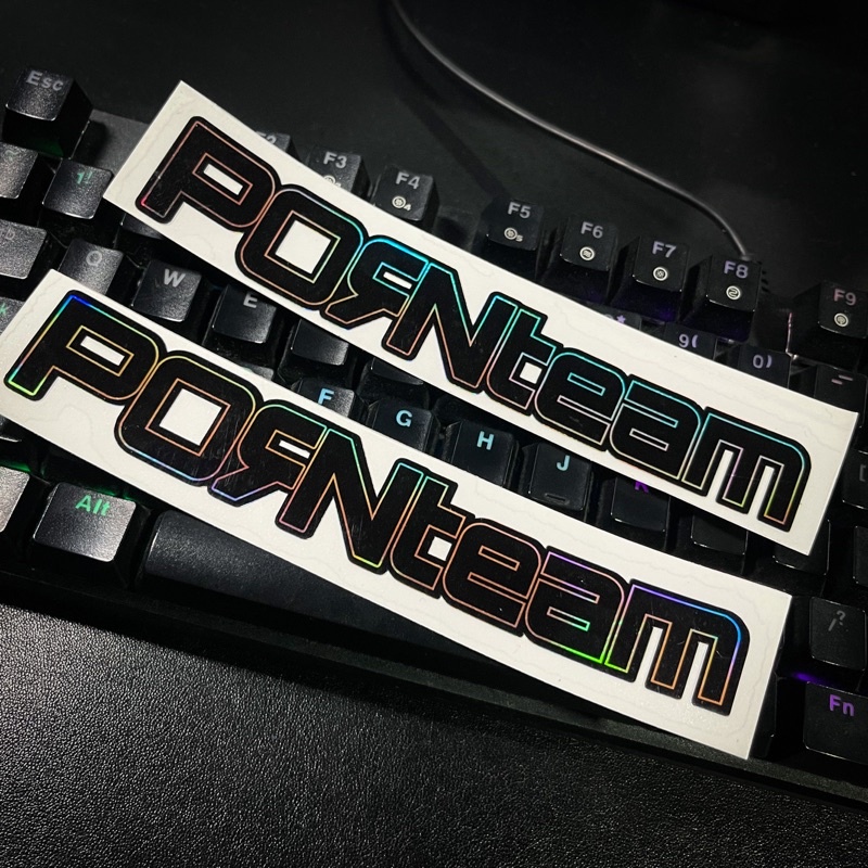 Combo 2 tem logo PORNteam chính hãng