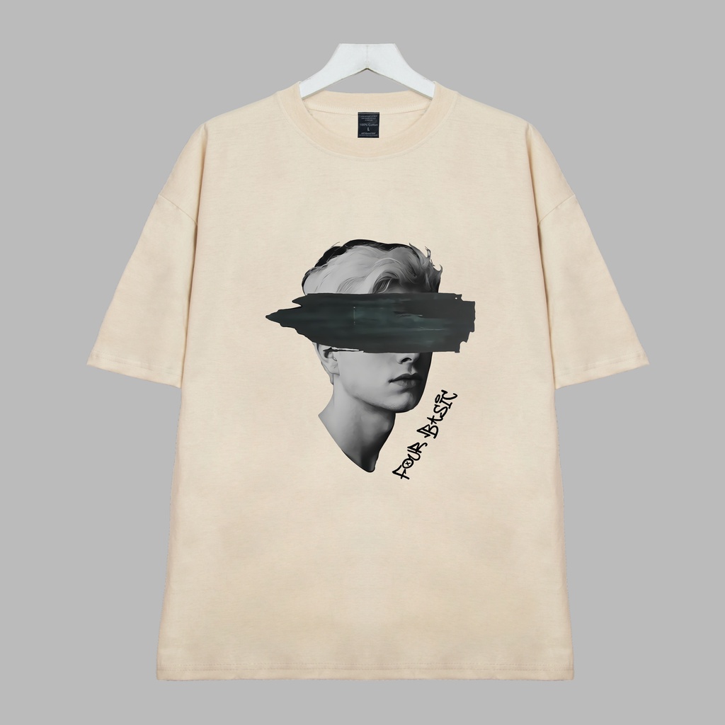 Áo thun Trai Bịt Mắt Dogo Store , Áo thun unisex nam nữ form rộng oversize chất liệu 100% Cotton