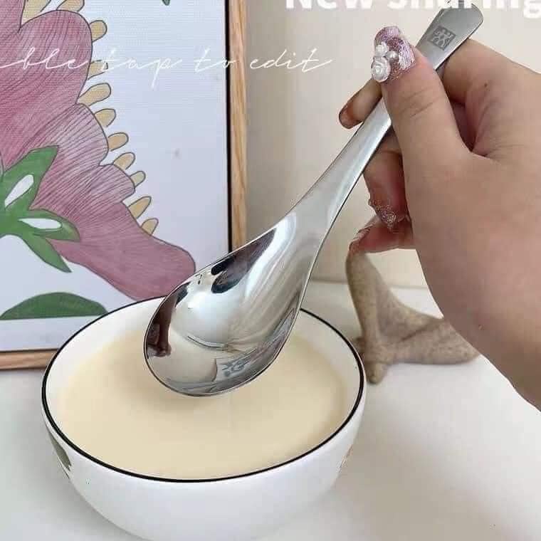 Sét 5 thìa muỗng inox 304 cán ngắn xuất Đức- hàng đẹp dày dặn, Set 5 thìa inox 304 Đóng Hộp Cao Cấp ZWILLING sang tr