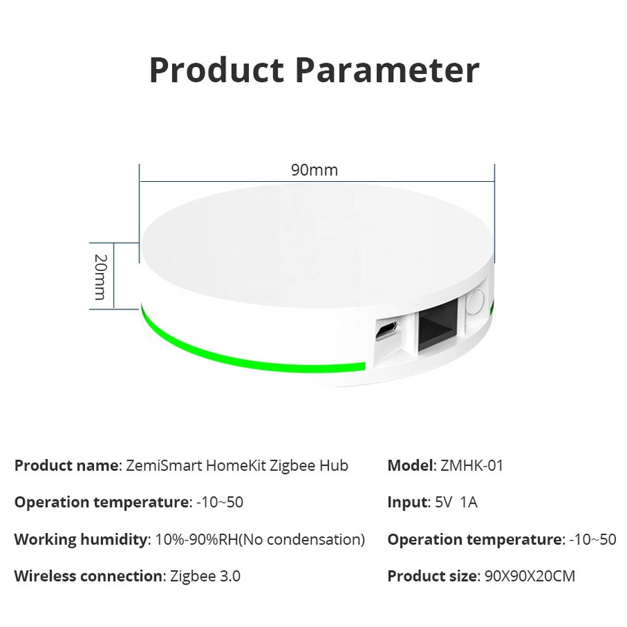 Bộ Điều Khiển Trung Tâm Zigbee Tuya 3.0, Hub Zigbee Tuya kết nối Wifi hoặc dây Lan