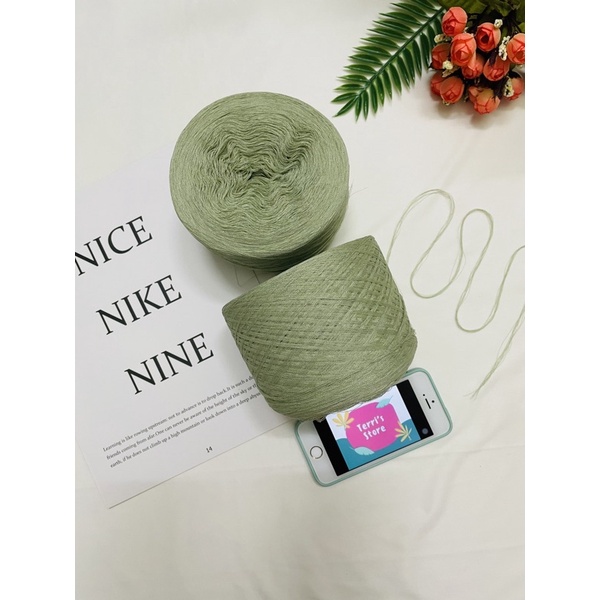 Sợi Tencel Pha - Sợi chập cỡ 0.8mm - Sợi mền, mát và bóng nhẹ - Dùng cho đan móc áo, váy bikini, áo dài...