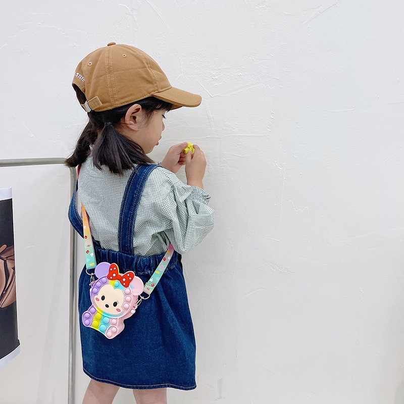 Túi đeo chéo pop it hoạt hình anime con kỳ lân TUI08