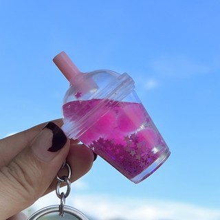 Móc Chìa Khóa Hình Ly Trà Sữa Trân Châu